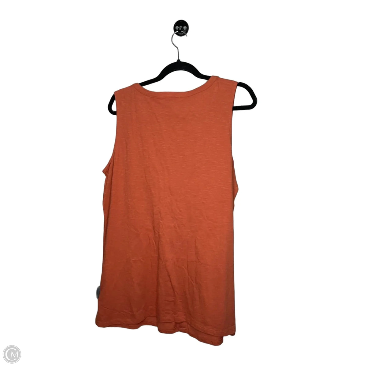 Top Sleeveless By Talbots In Orange, Size: 1x