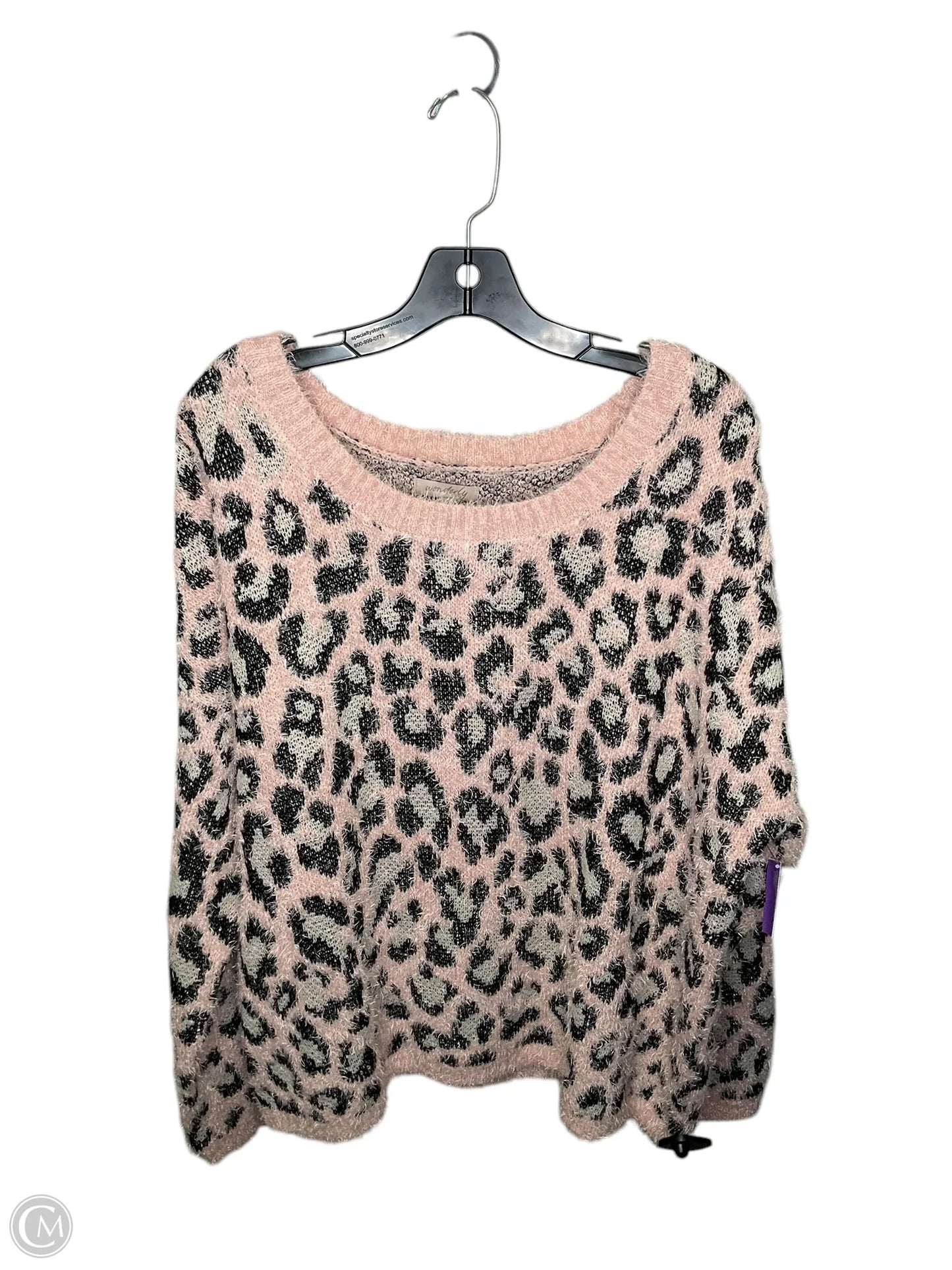 Sweater By Wonderly In Animal Print, Size: 1x
