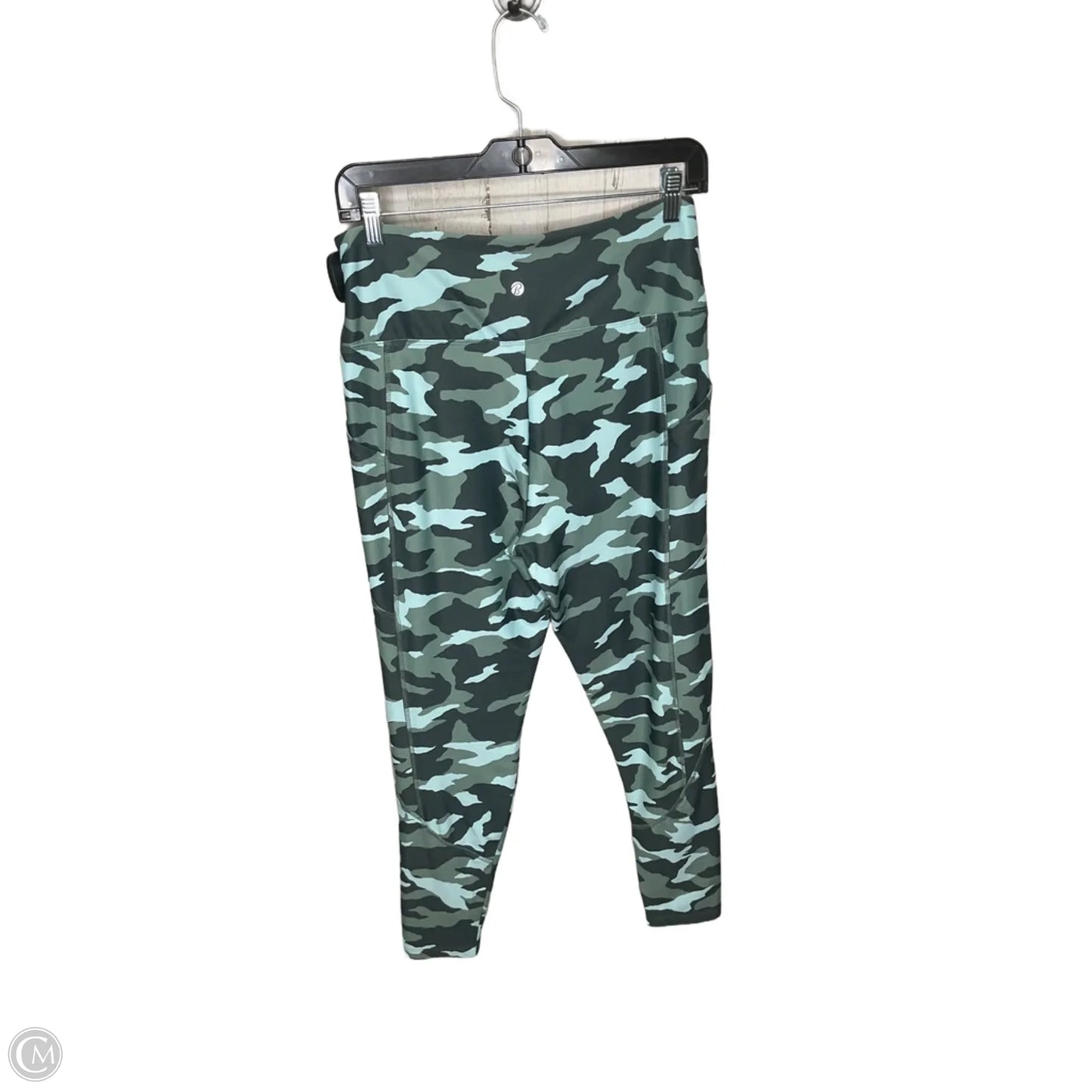 Athletic Leggings By Bally In Camouflage Print, Size: L