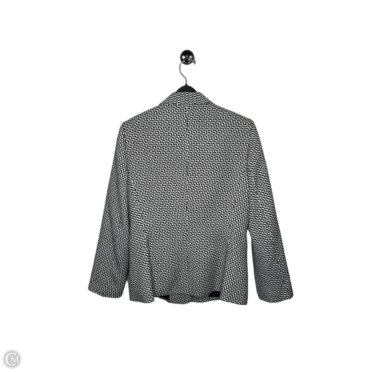 Blazer By Le Suit In Black & White, Size: 10
