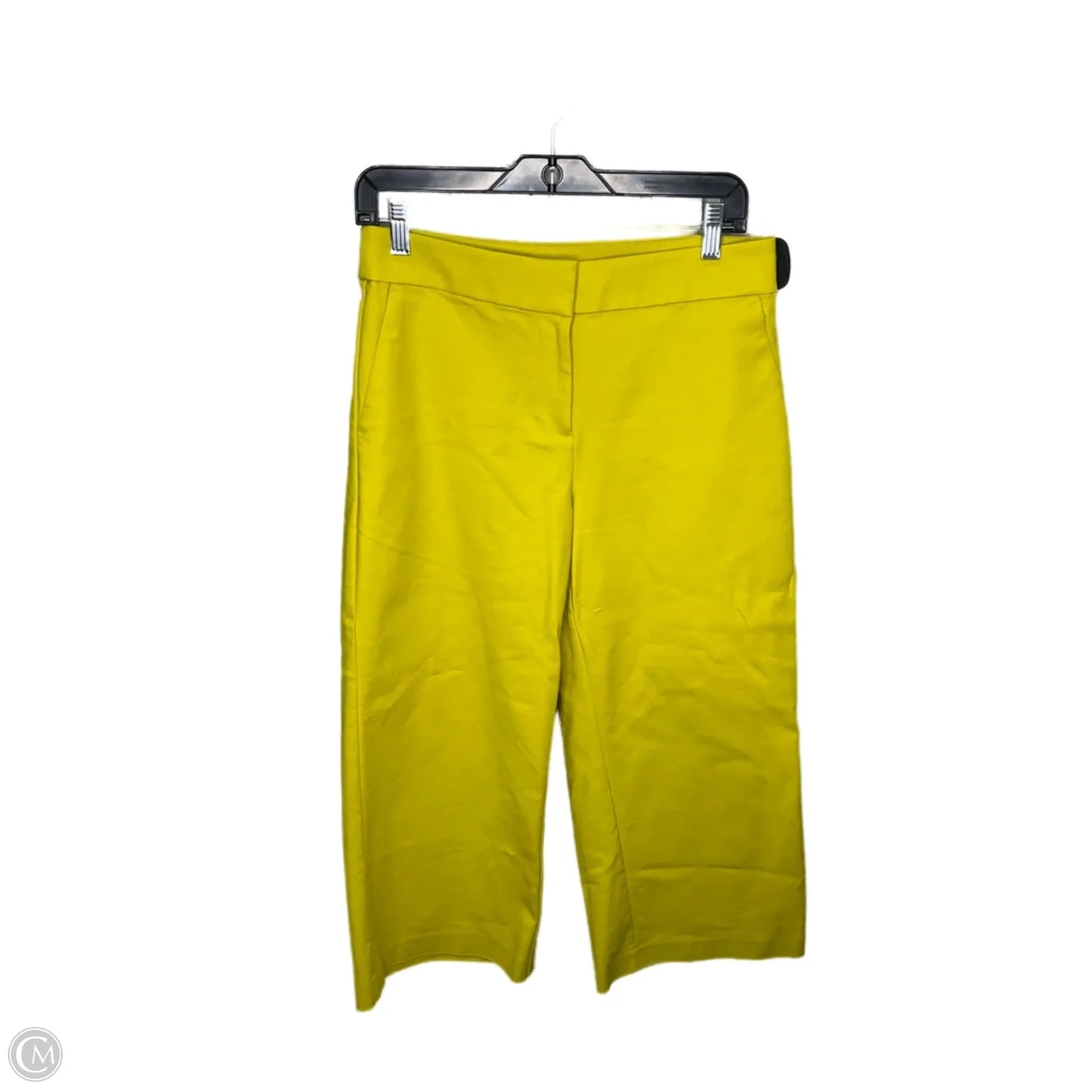 Pants Cropped By Loft In Yellow, Size: 6p