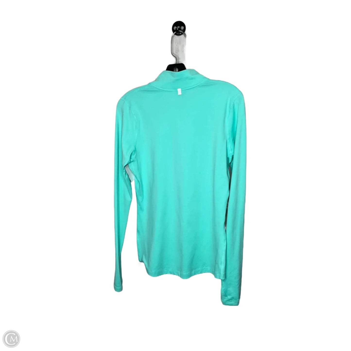 Athletic Top Long Sleeve Collar By Nike In Blue, Size: S