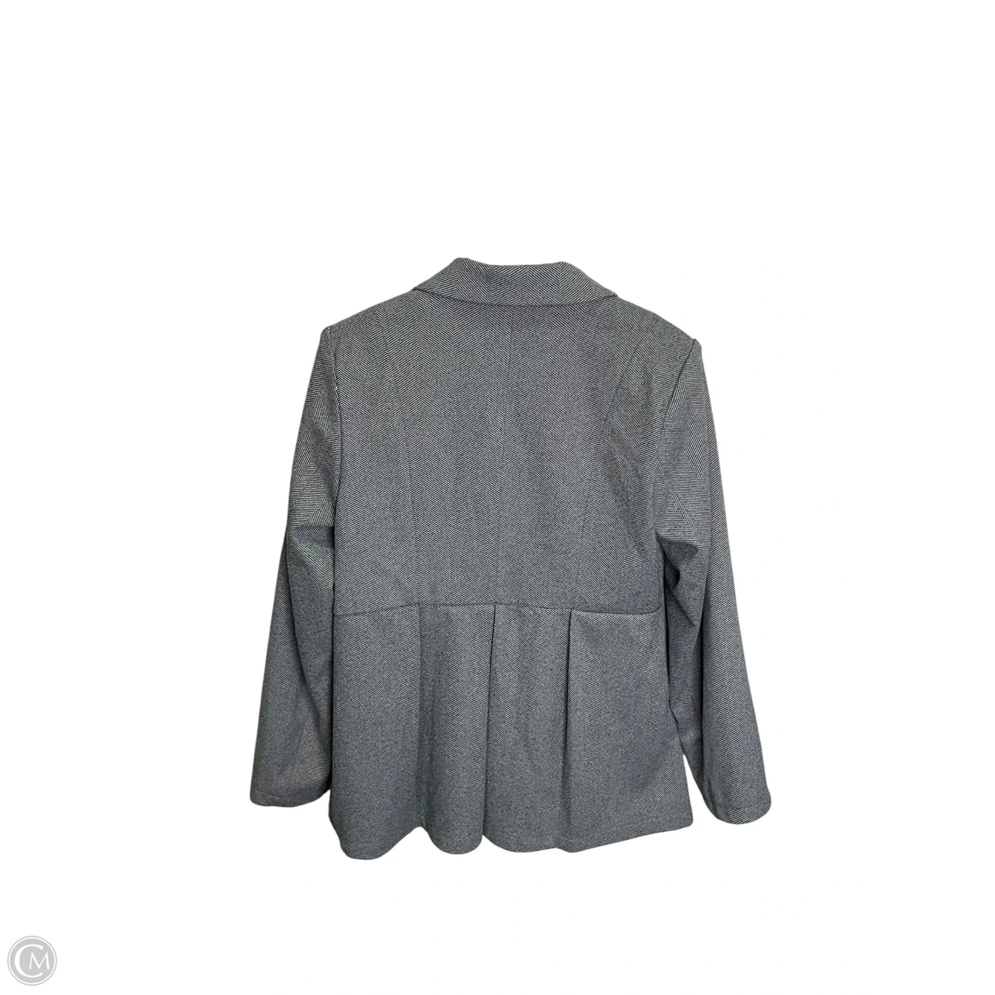 Blazer By Clothes Mentor In Grey, Size: L