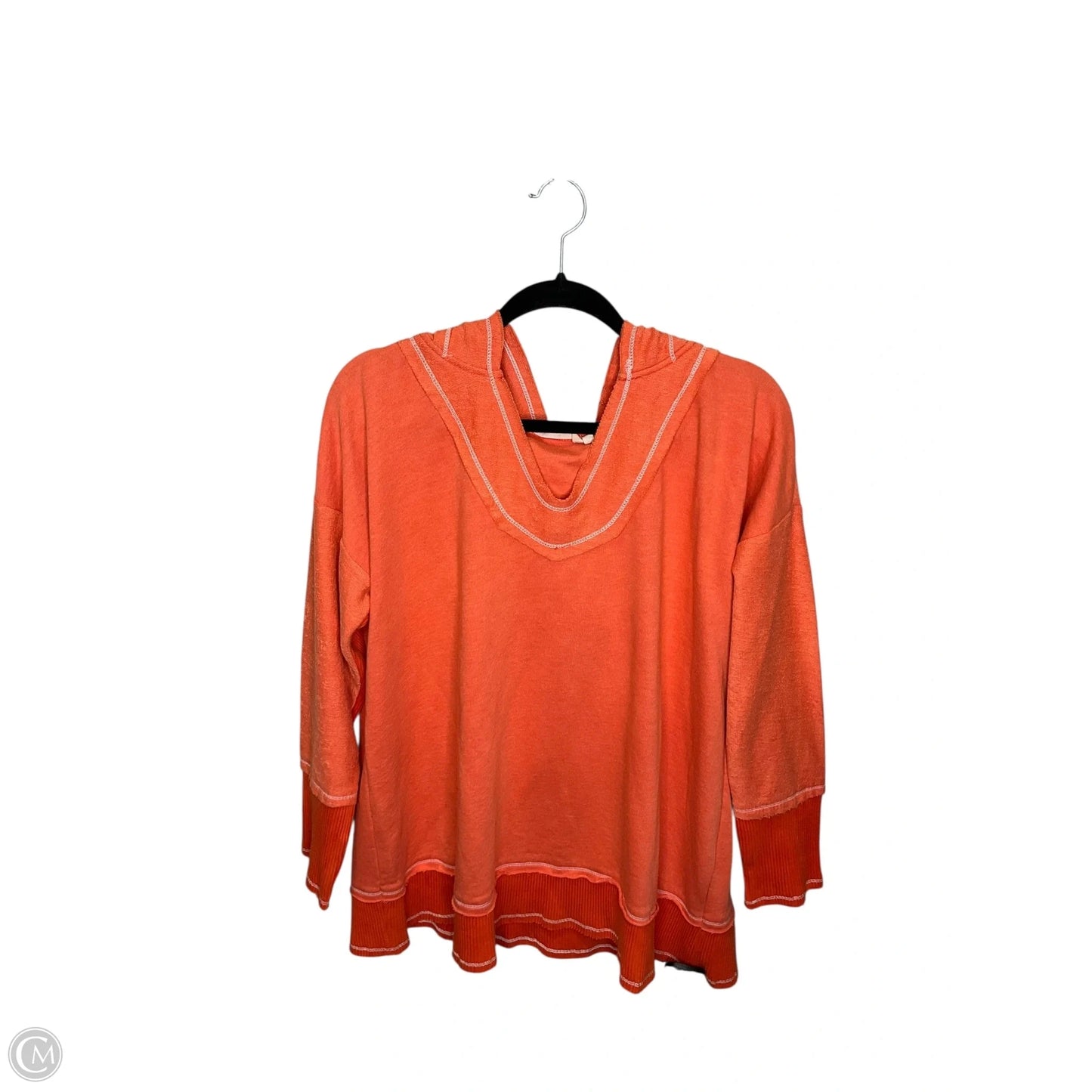Sweatshirt Hoodie By Soft Surroundings In Orange, Size: Xl