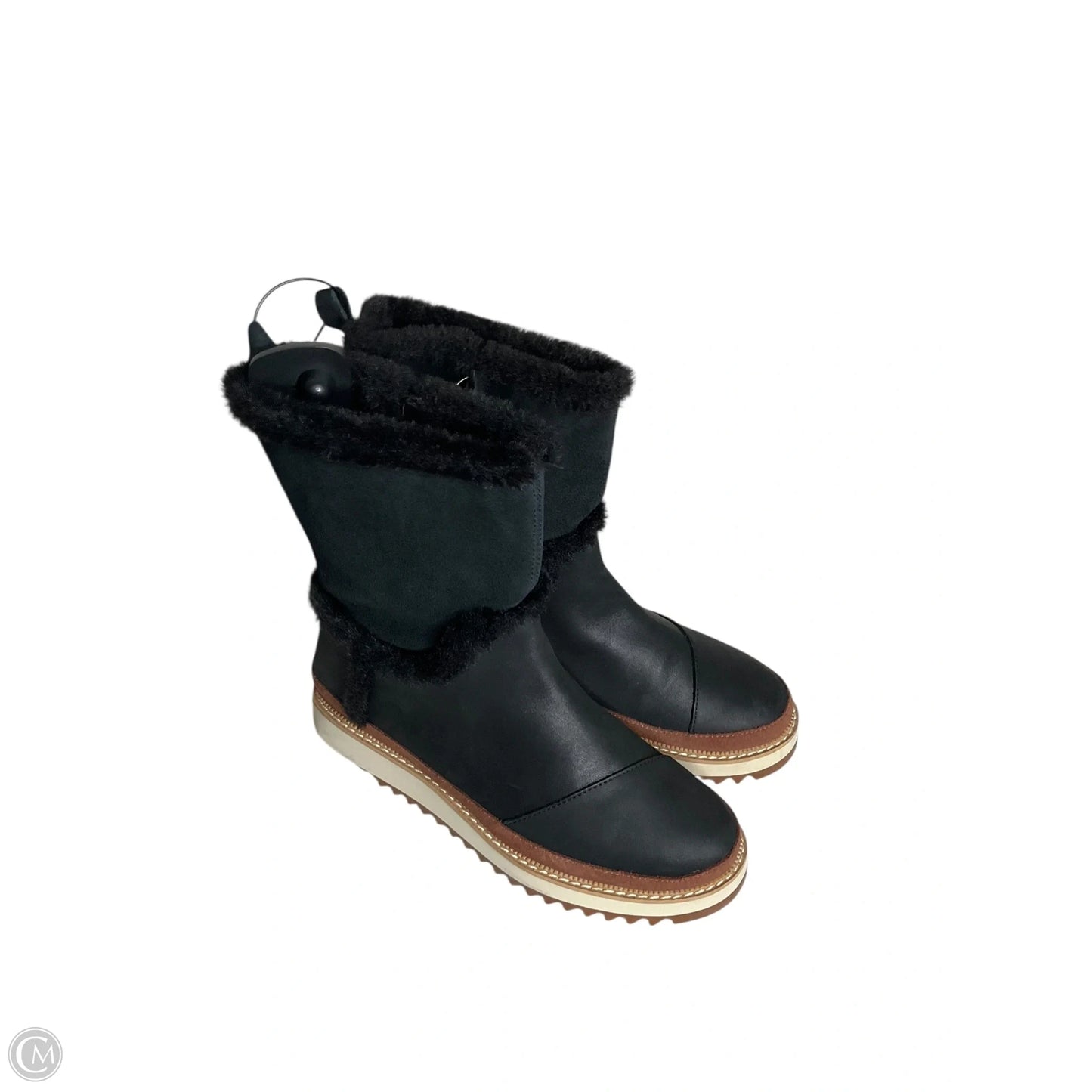 Boots Mid-calf Heels By Toms In Black, Size: 8