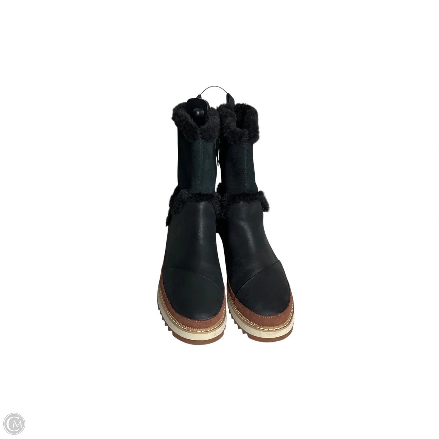 Boots Mid-calf Heels By Toms In Black, Size: 8