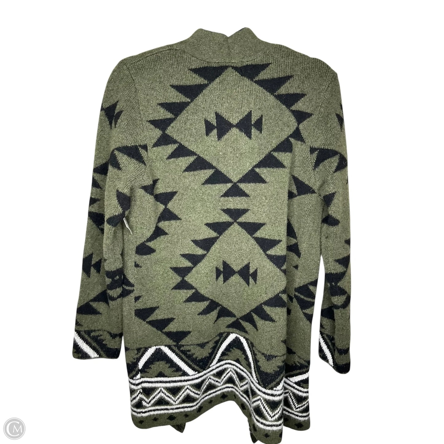 Cardigan Designer By Frye In Green, Size: M