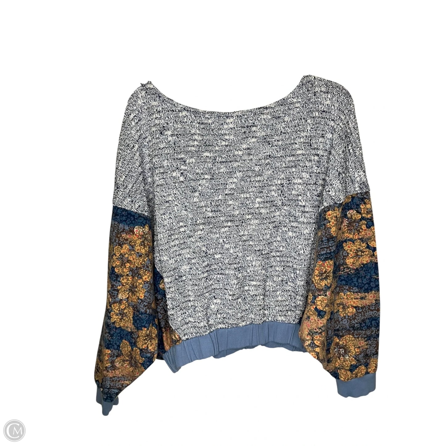 Top Long Sleeve By Saturday/sunday In Blue, Size: L