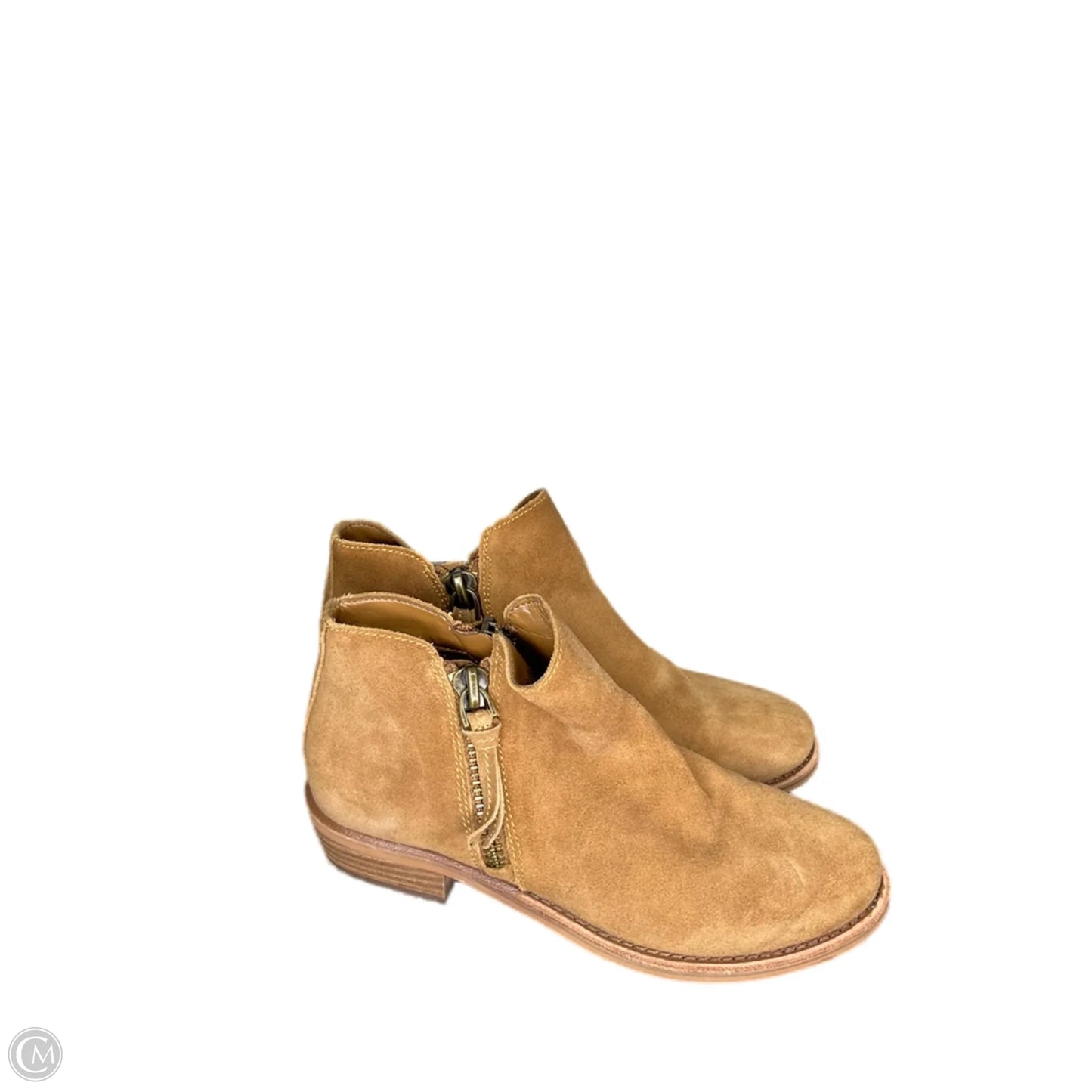 Boots Ankle Heels By Gianni Bini In Brown, Size: 7