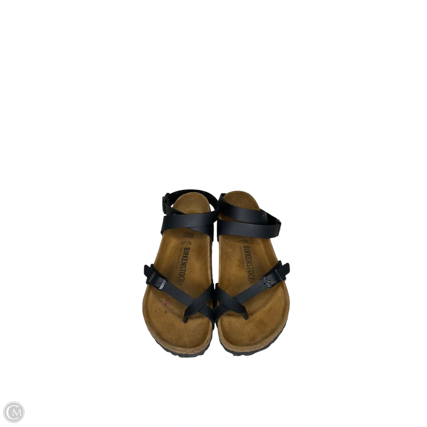 Sandals Flats By Birkenstock In Black, Size: 7.5