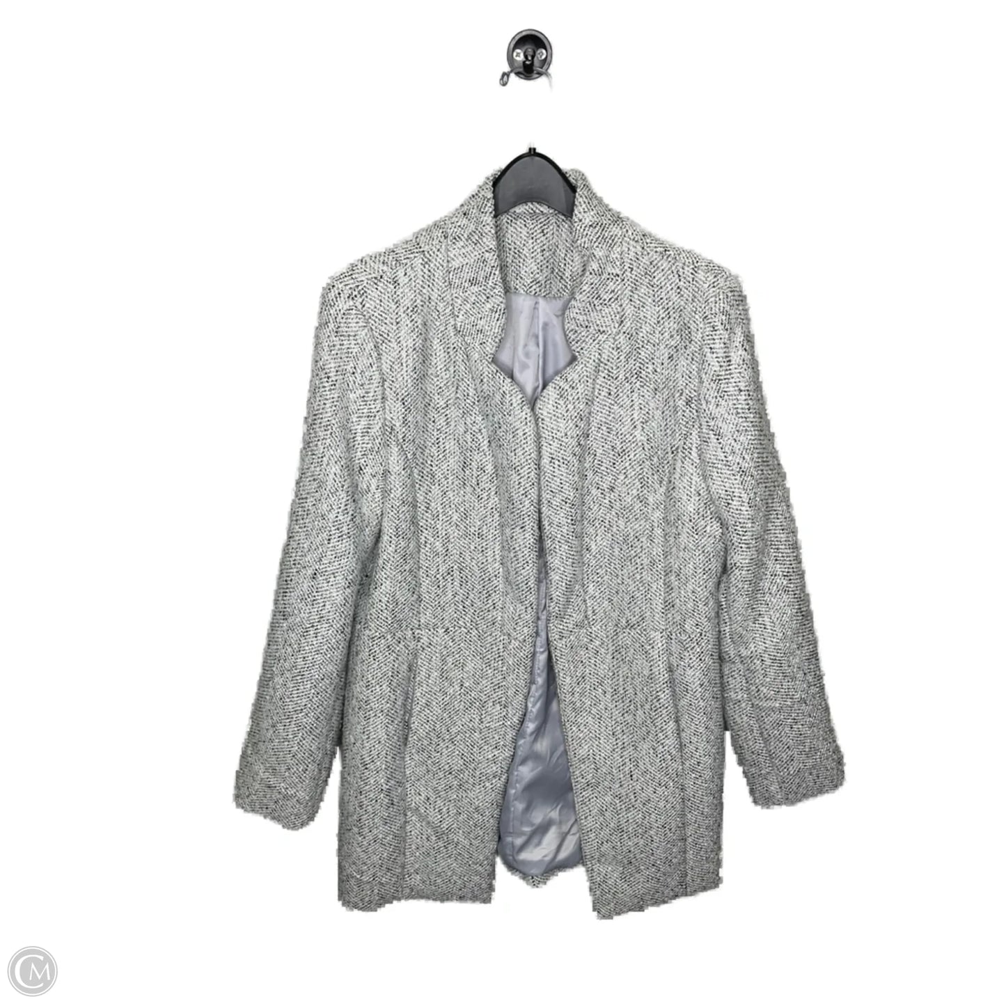 Blazer By Clothes Mentor In Grey, Size: Xl
