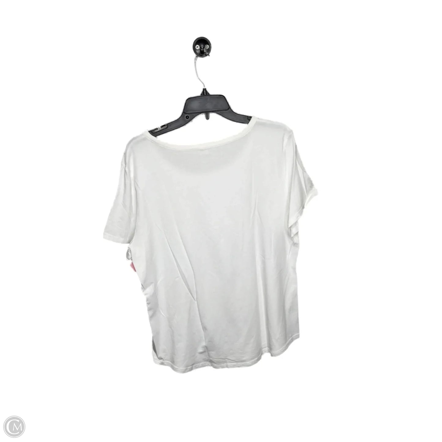 Top Short Sleeve Basic By Talbots In White, Size: Xl