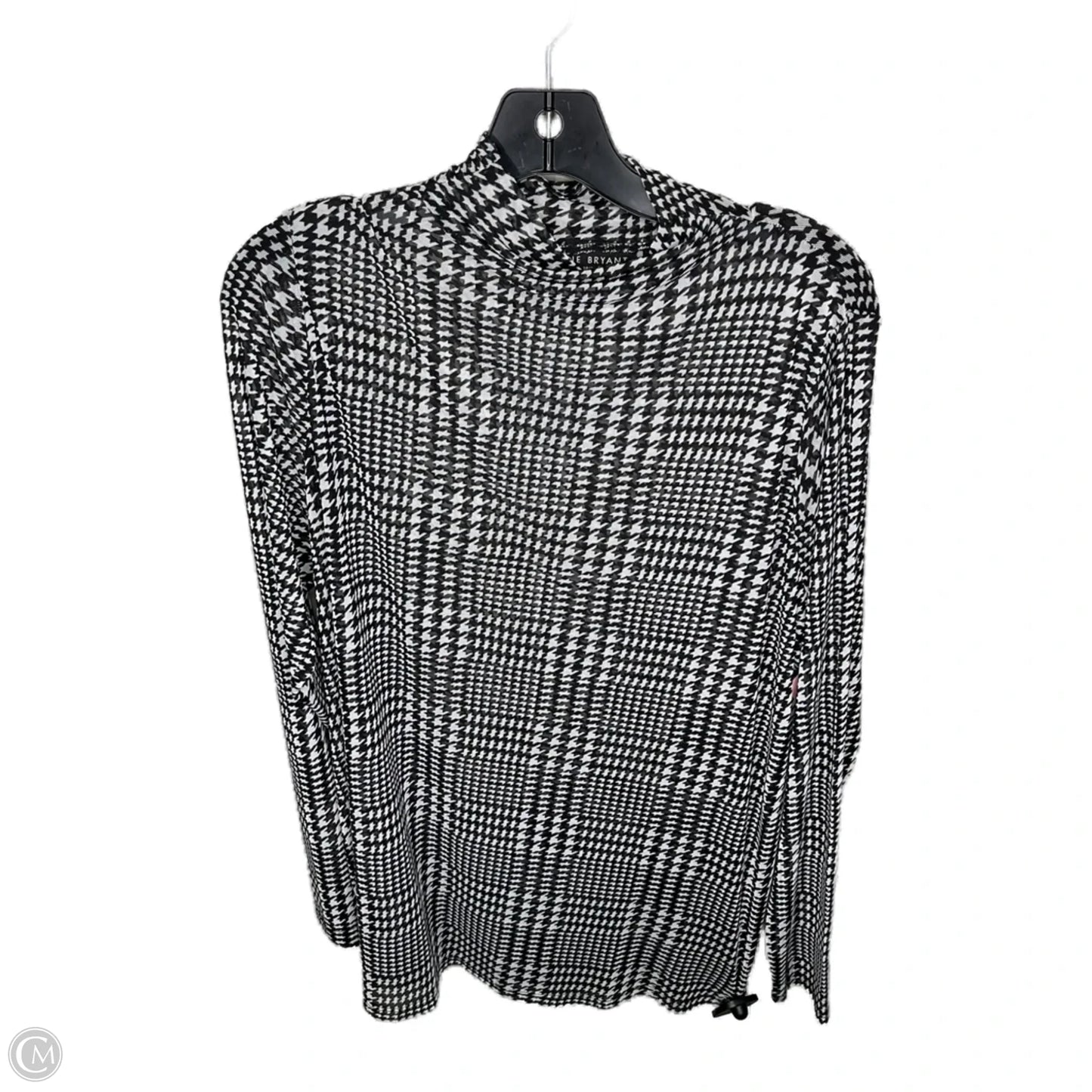 Top Long Sleeve By Lane Bryant In Black & White, Size: 2x