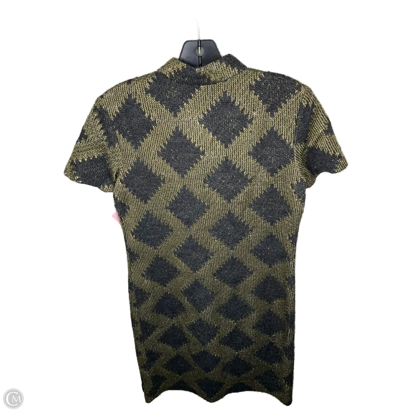 Dress Designer By Tory Burch In Gold & Grey, Size: S