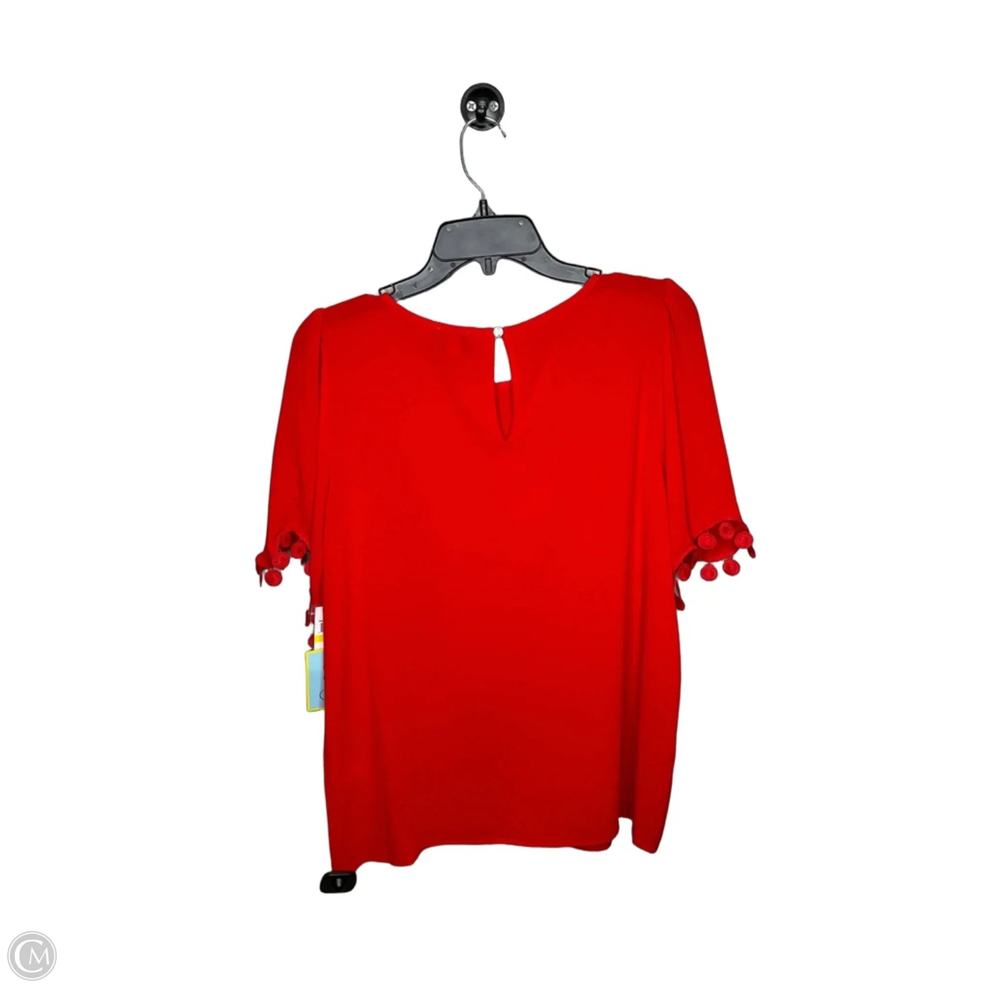 Top Short Sleeve By Cece In Red, Size: M
