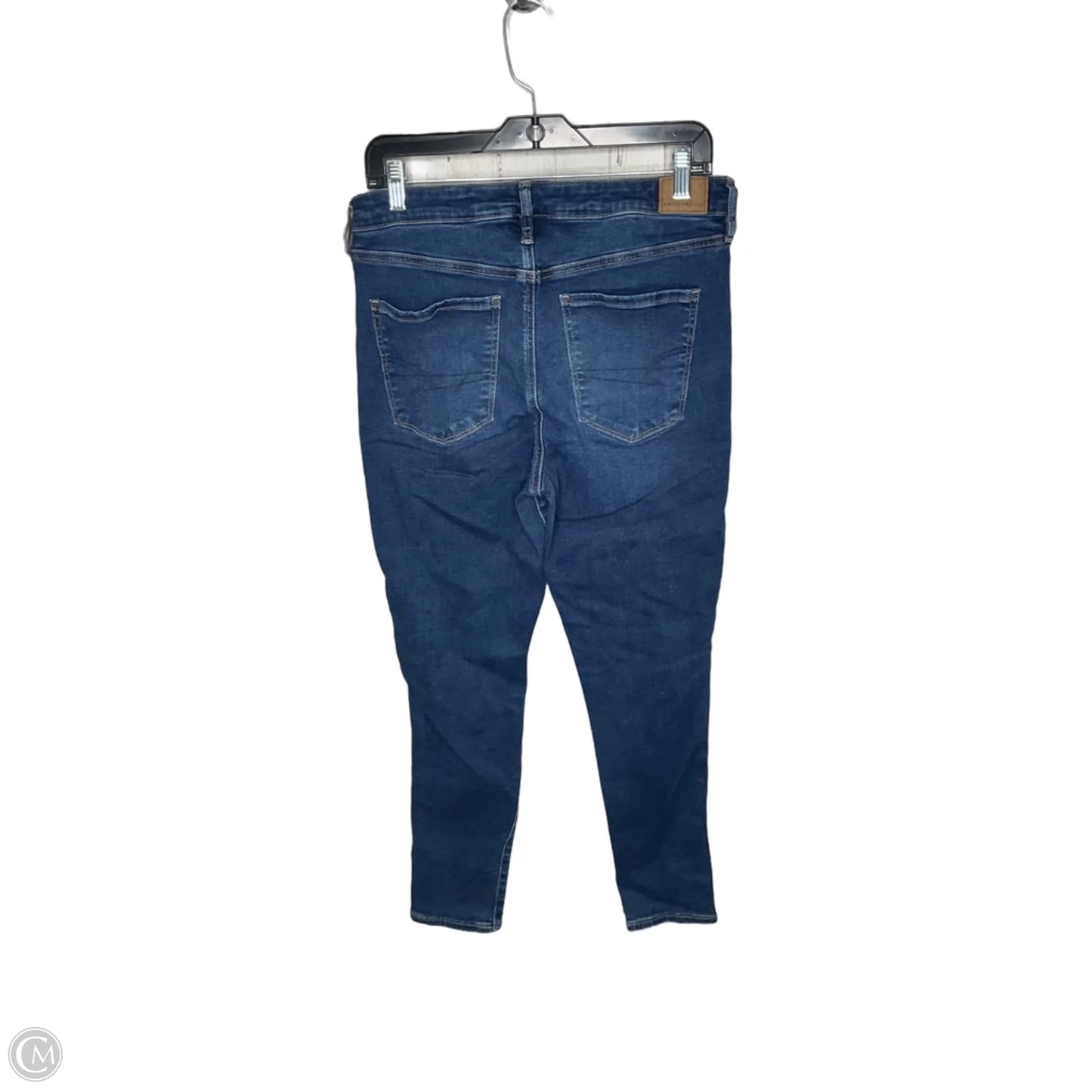 Jeans Skinny By American Eagle In Blue Denim, Size: 14