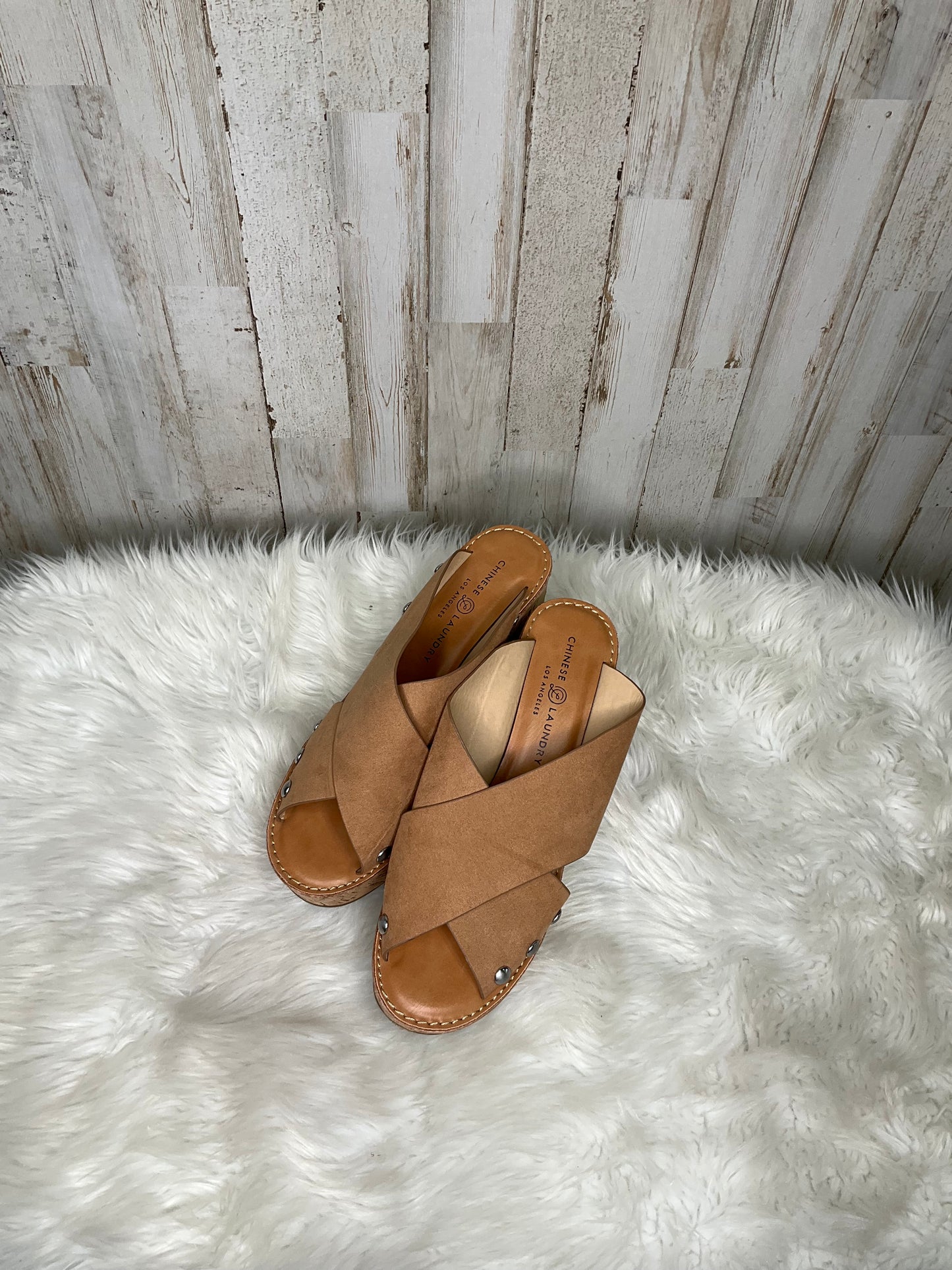 Sandals Heels Wedge By Chinese Laundry Size: 10