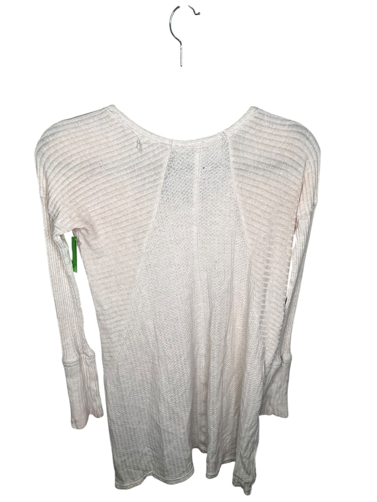Top Long Sleeve By Free People In Cream, Size: Xs