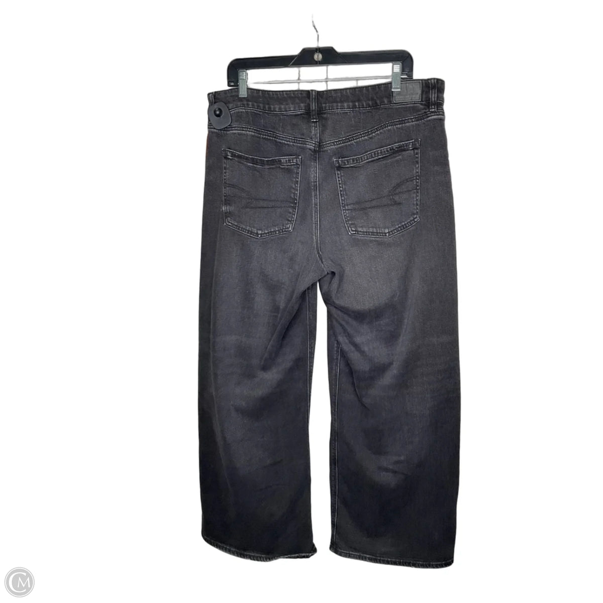 Jeans Wide Leg By American Eagle In Black, Size: 14