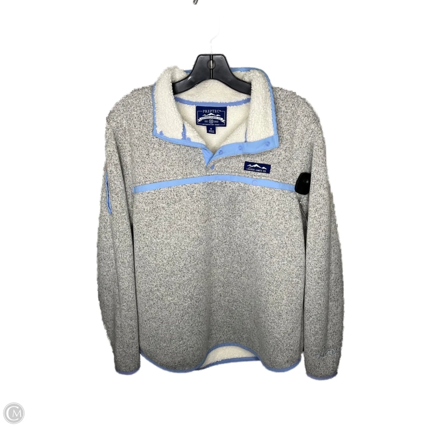 Jacket Fleece By Lauren James In Grey, Size: M