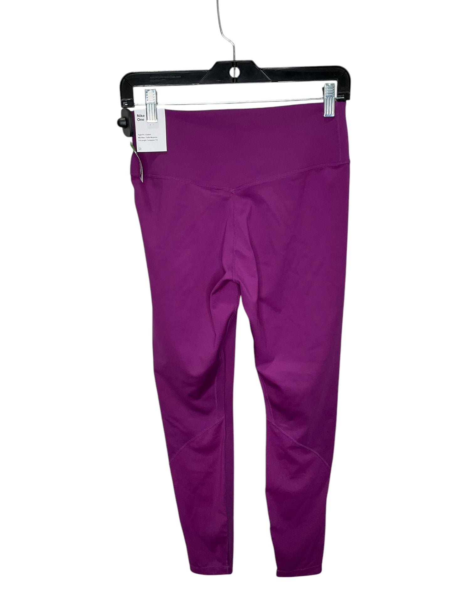 Athletic Leggings By Nike In Purple, Size: M