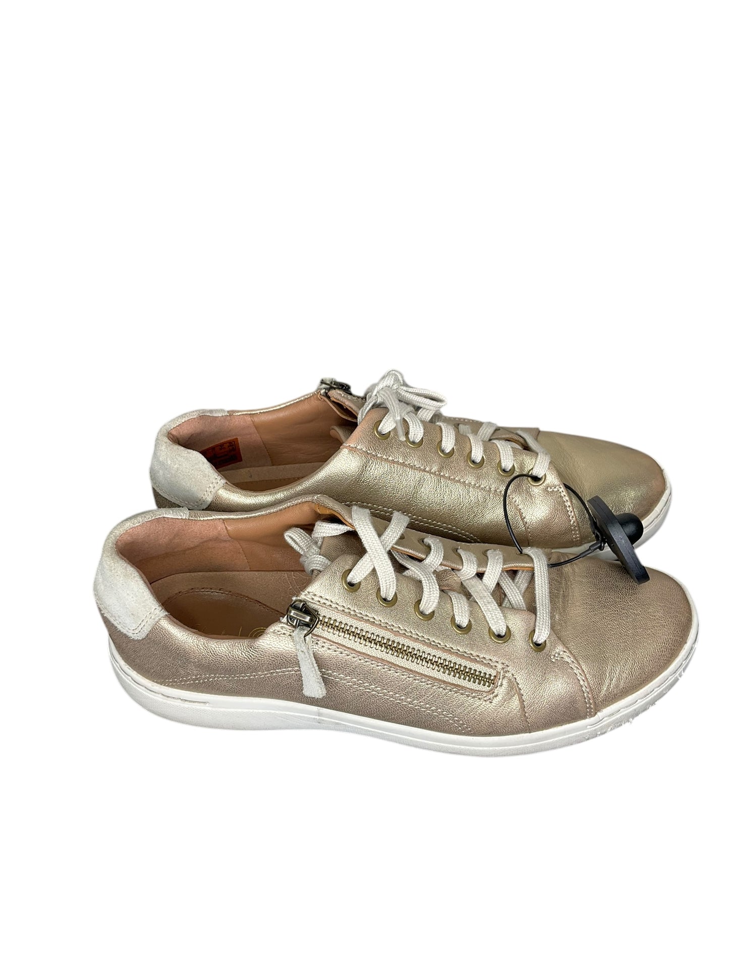Shoes Sneakers By Clarks In Gold, Size: 11