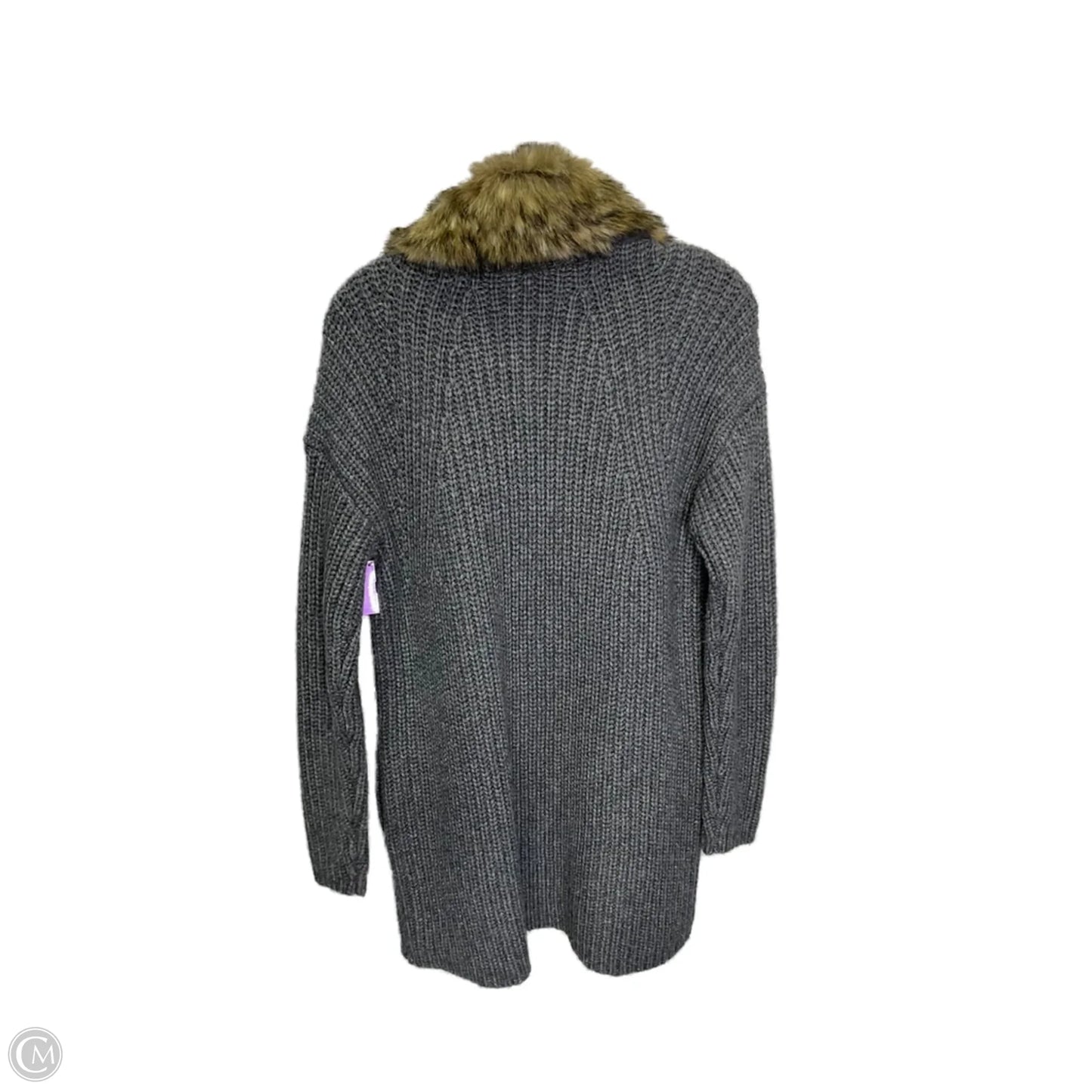 Sweater Cardigan By Kim Rogers In Grey, Size: S