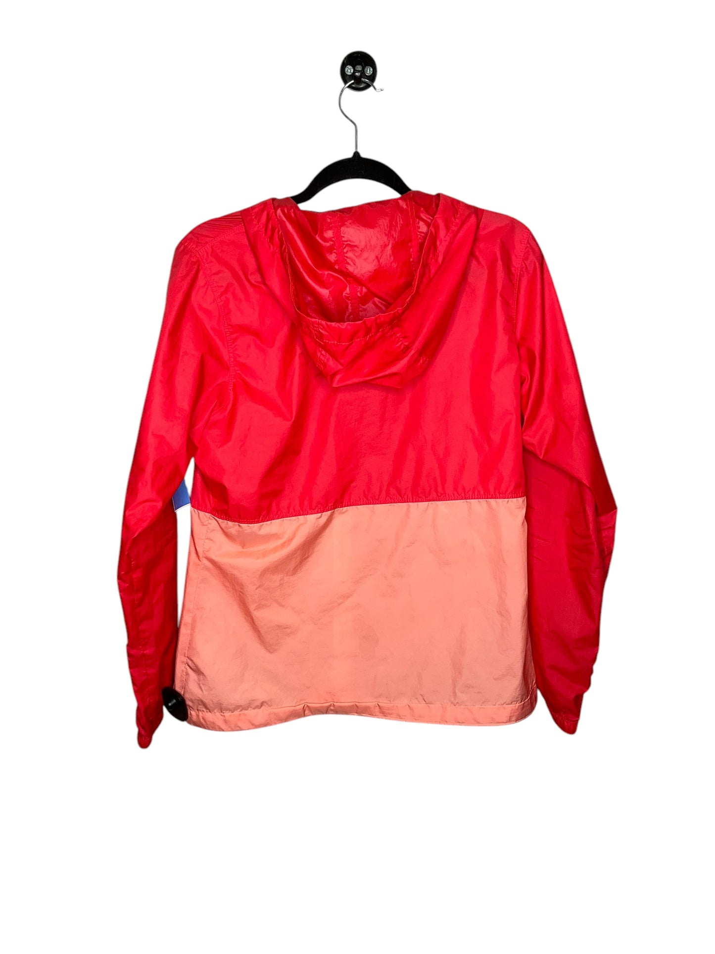 Jacket Windbreaker By Columbia In Orange & Red, Size: S