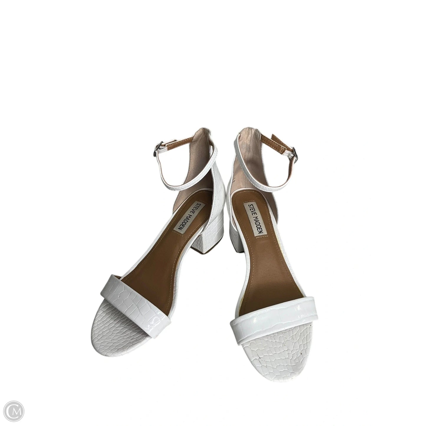Shoes Heels Block By Steve Madden In White, Size: 7.5