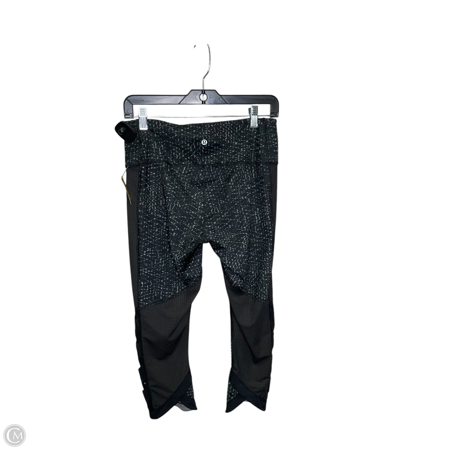 Athletic Leggings By Lululemon In Black & Grey, Size: 6