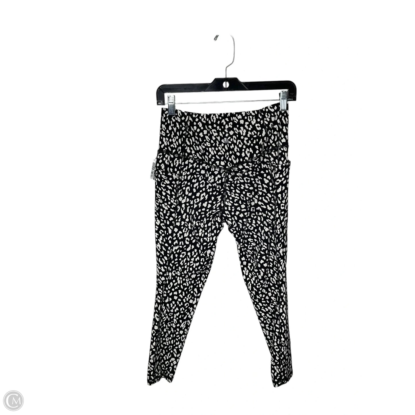 Athletic Leggings By Athleta In Black & White, Size: M