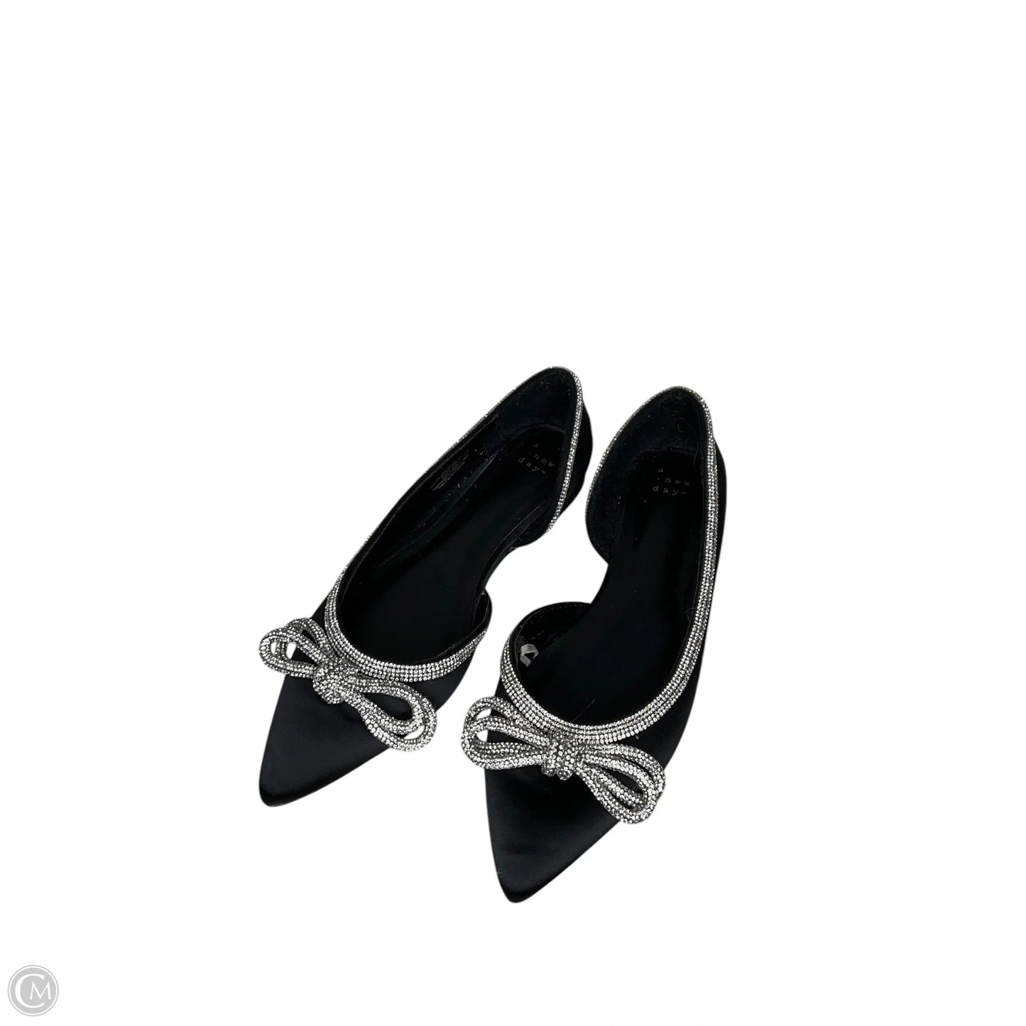 Shoes Flats By A New Day In Black & Silver, Size: 6