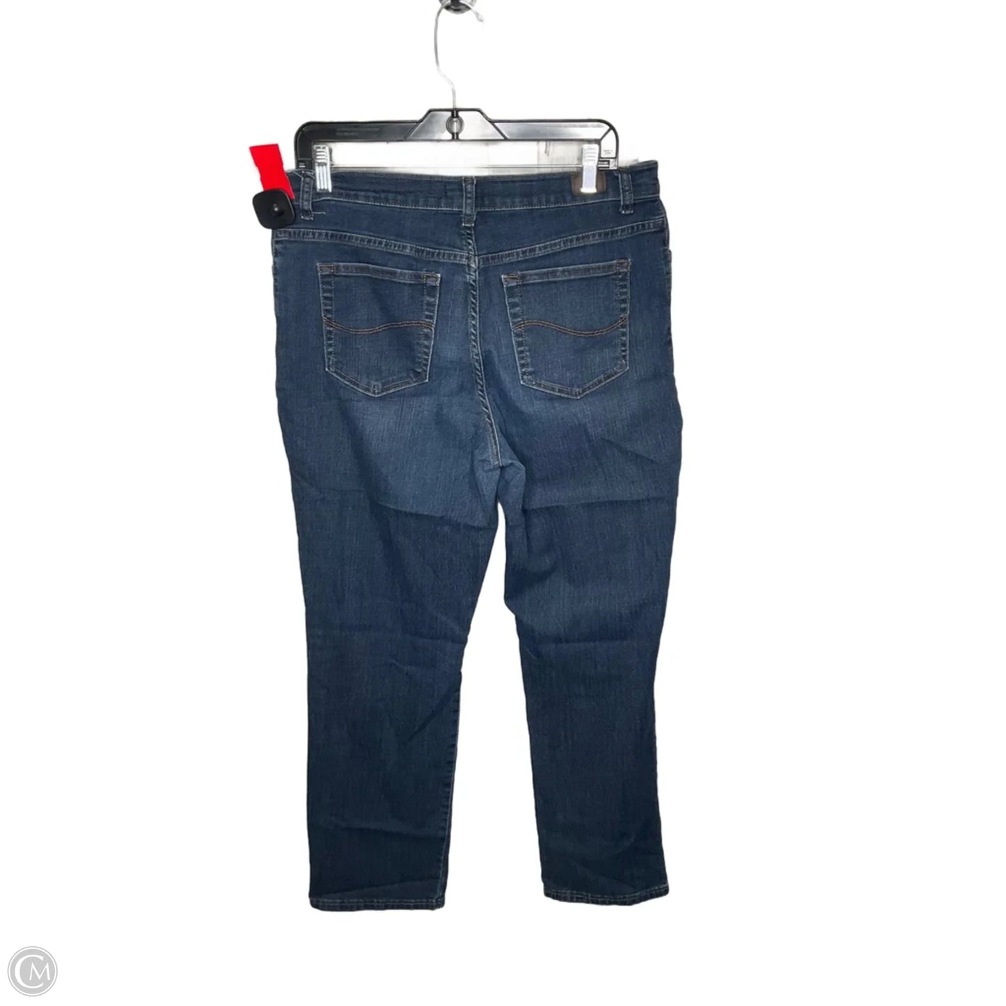 Jeans Straight By Lee In Blue, Size: 12