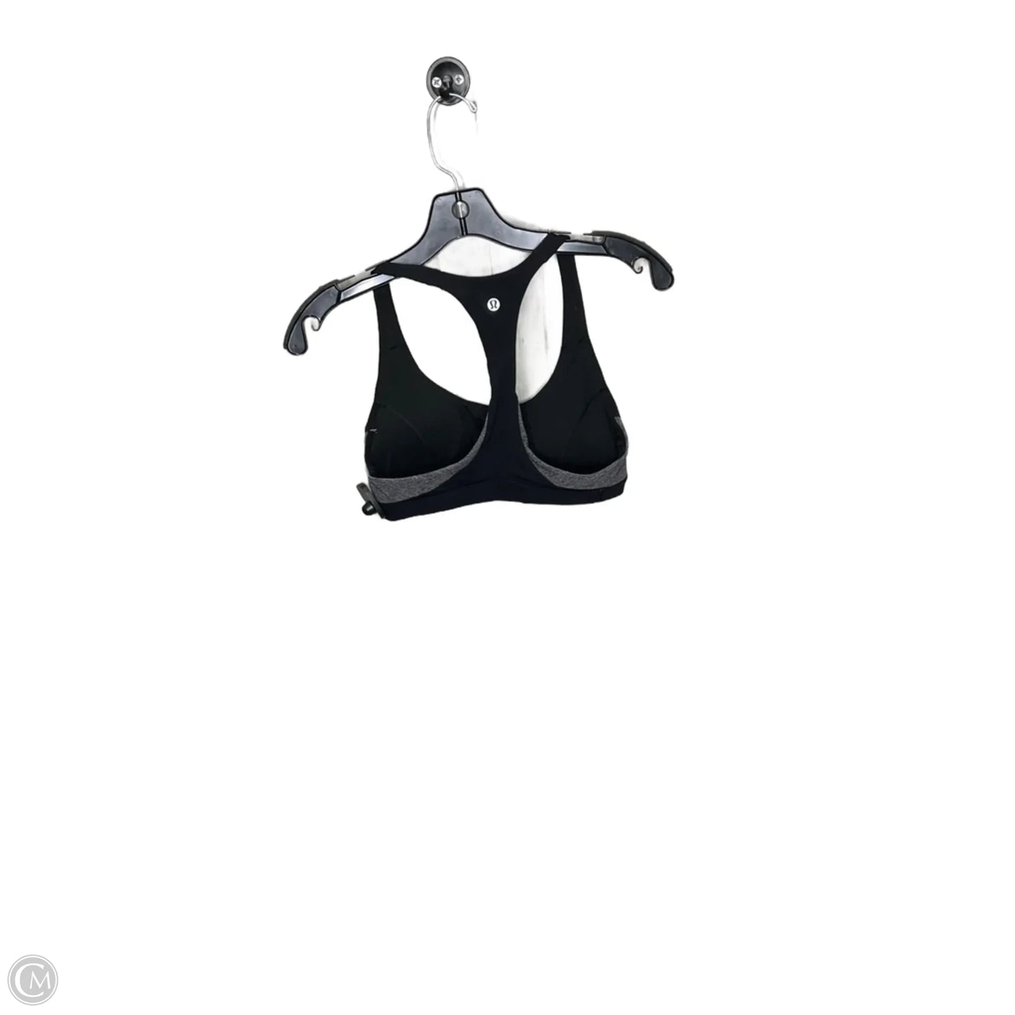 Athletic Bra By Lululemon In Black & Grey, Size: 6