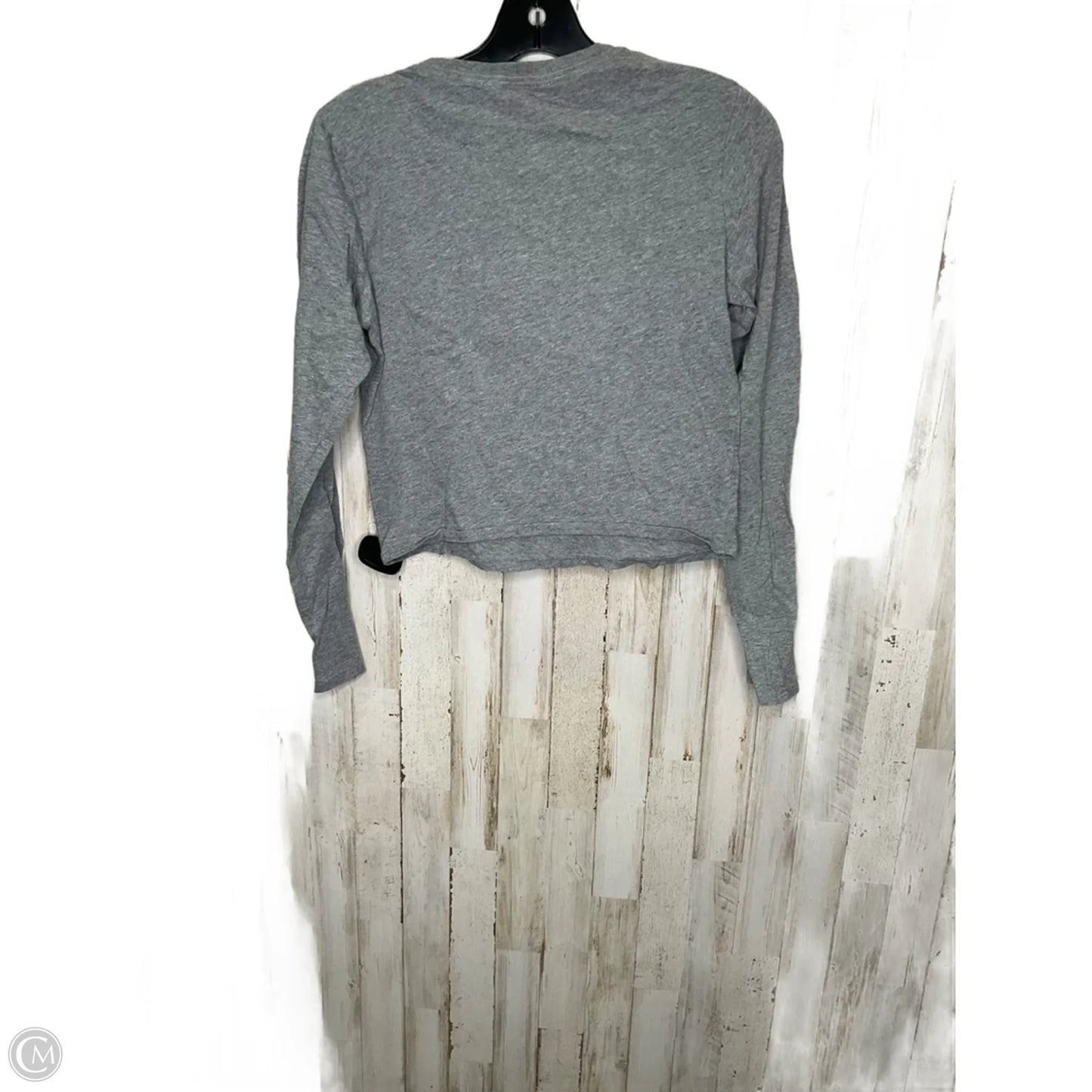 Top Long Sleeve By Abercrombie And Fitch In Grey, Size: S