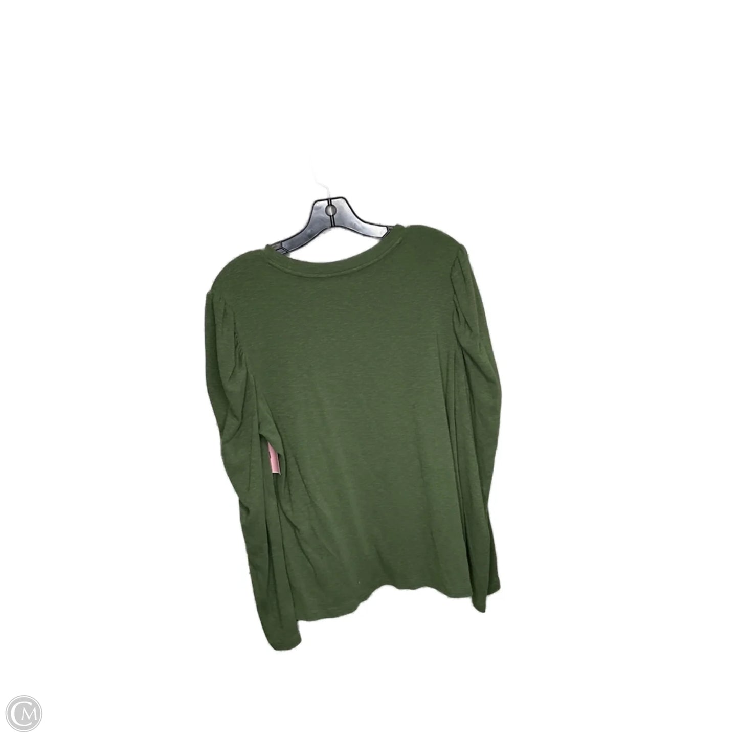 Top Long Sleeve By Time And Tru In Green, Size: Xl