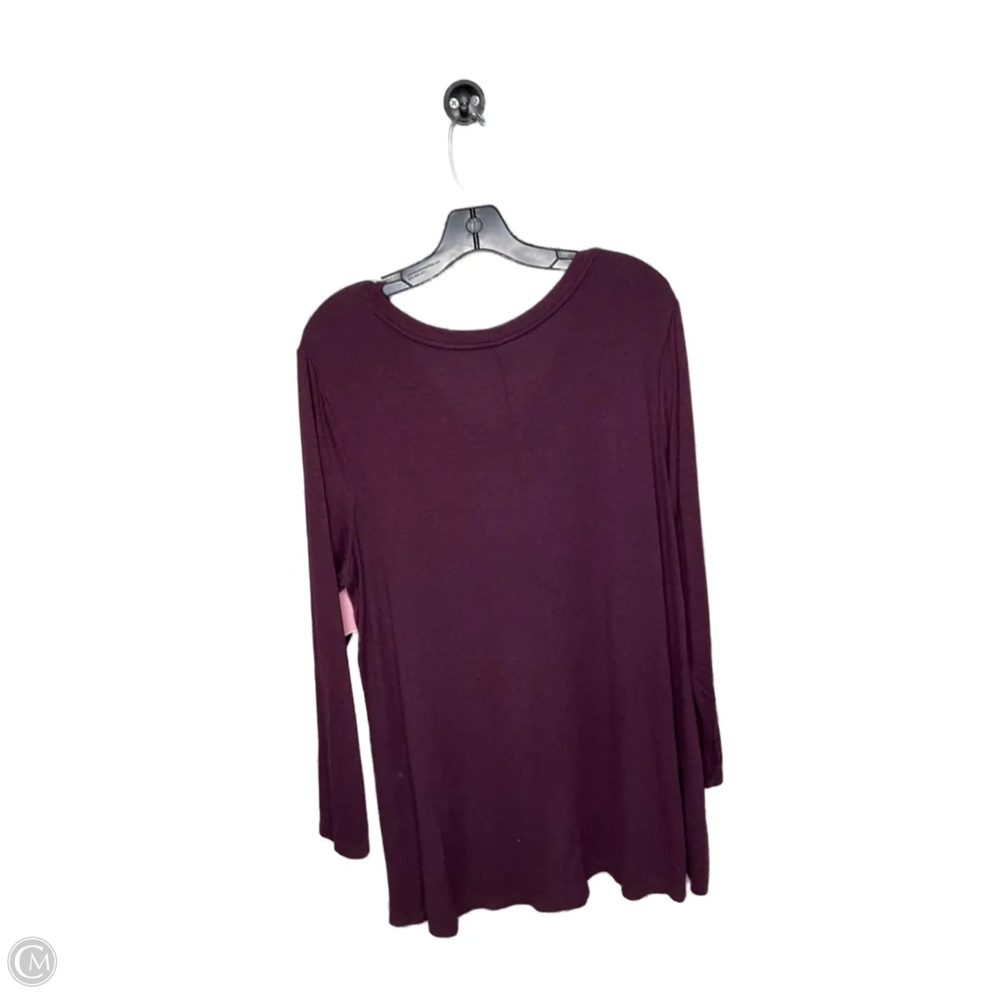 Top Long Sleeve By Lane Bryant In Purple, Size: 22
