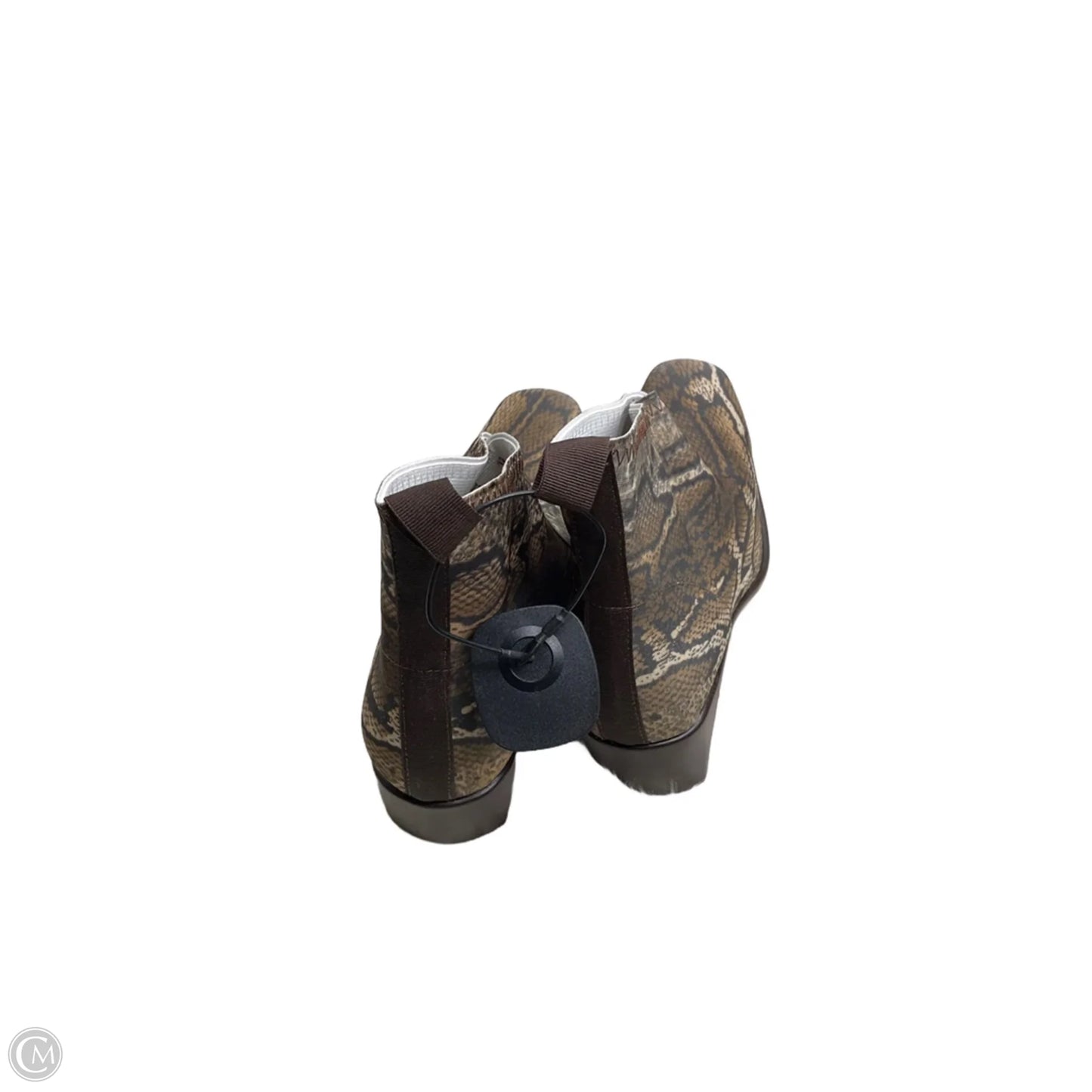 Boots Ankle Heels By Cmc In Animal Print, Size: 6