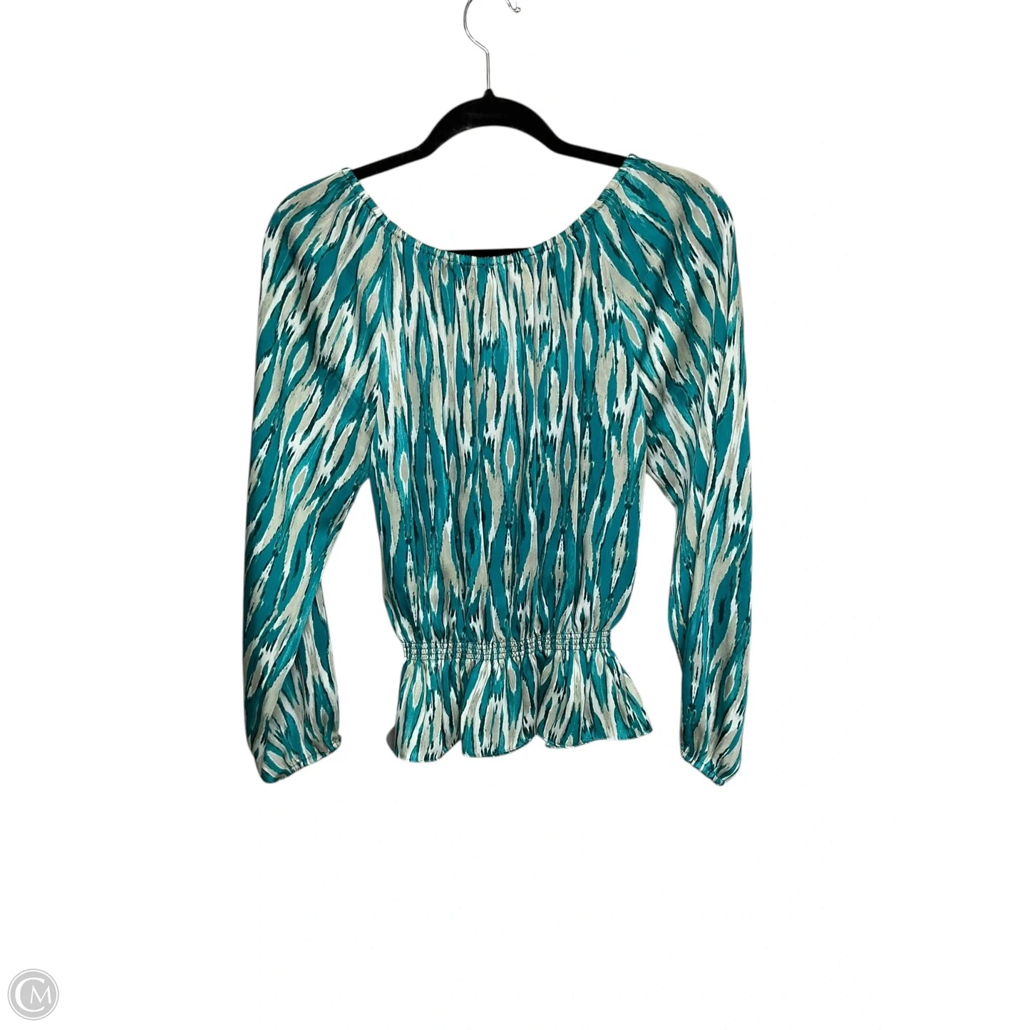Top Long Sleeve Designer By Michael Kors In Teal, Size: M