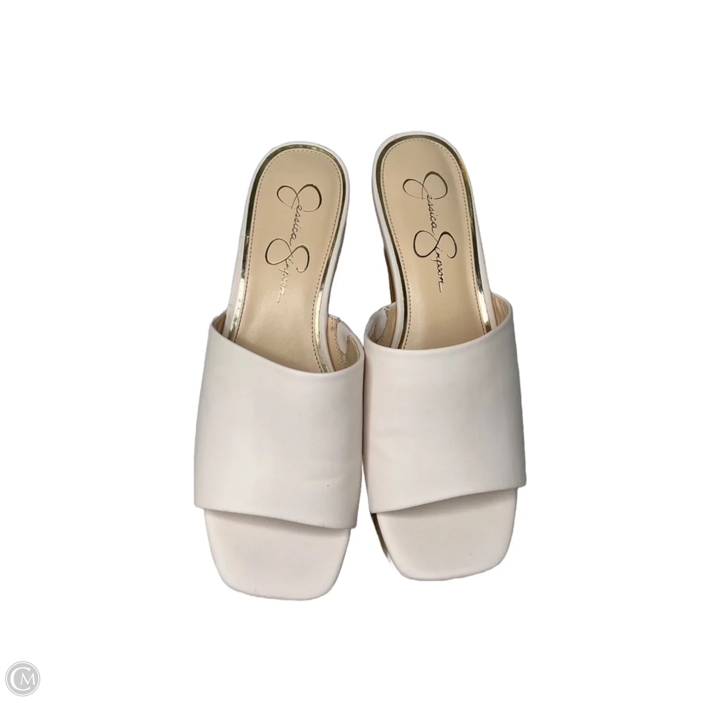 Shoes Heels Block By Jessica Simpson In Tan, Size: 9