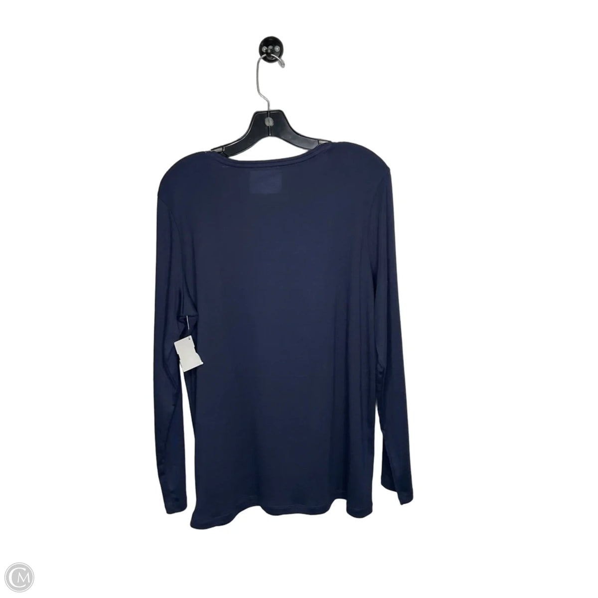 Top Long Sleeve By Talbots In Navy, Size: 1x