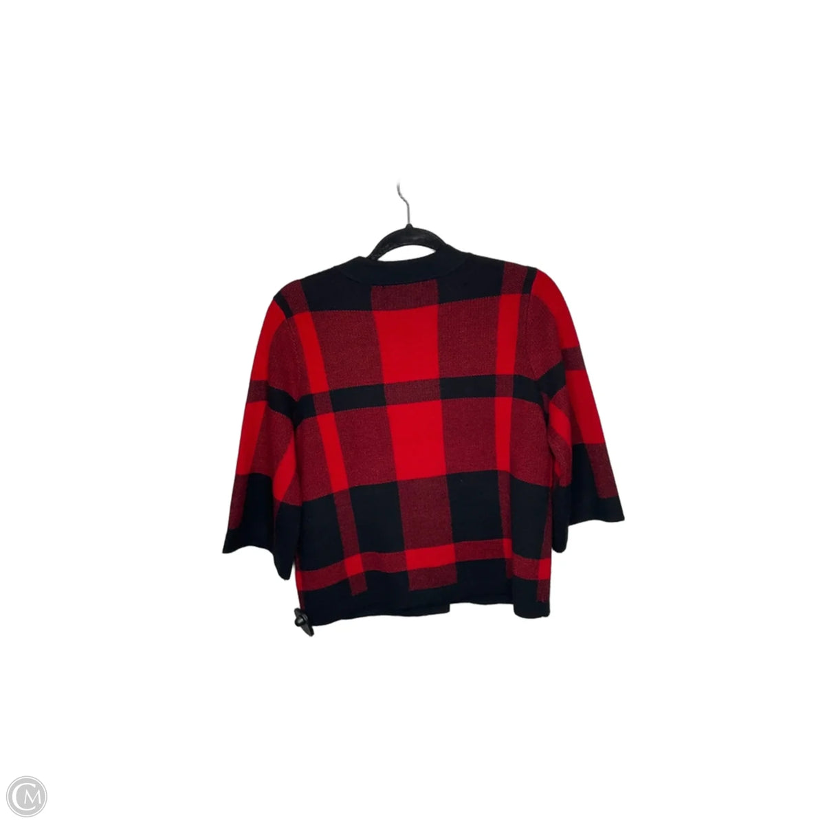 Cardigan By Designer Originals In Plaid Pattern, Size: Sp