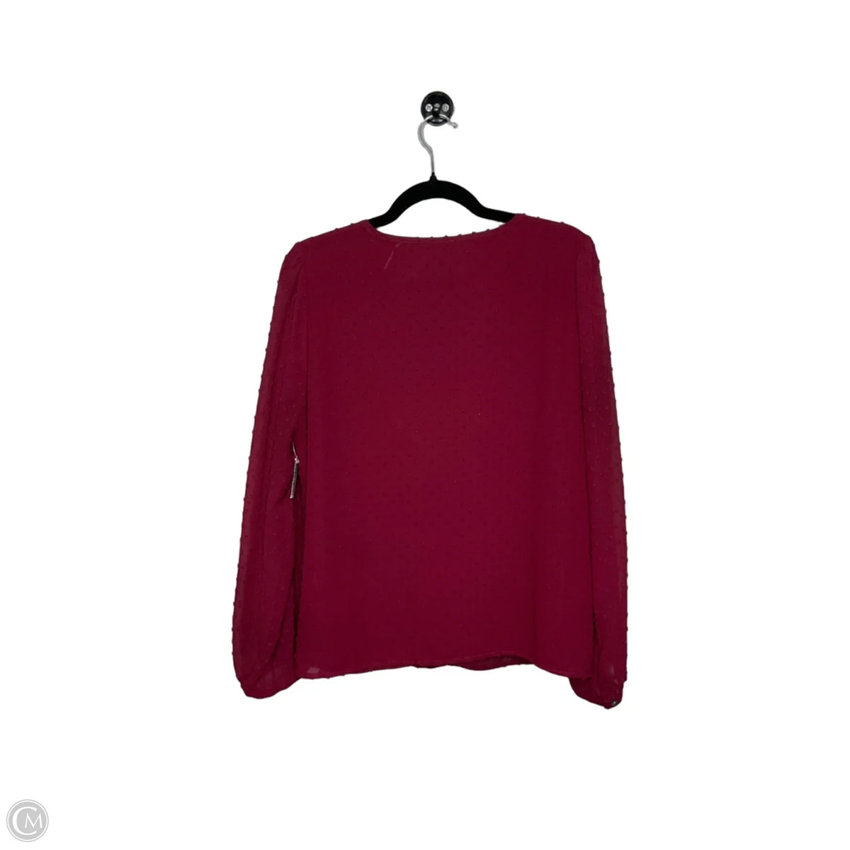 Top Long Sleeve By J. Crew In Maroon, Size: L