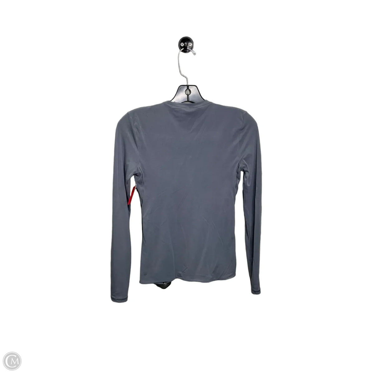 Athletic Top Long Sleeve Collar By Lululemon In Grey, Size: S