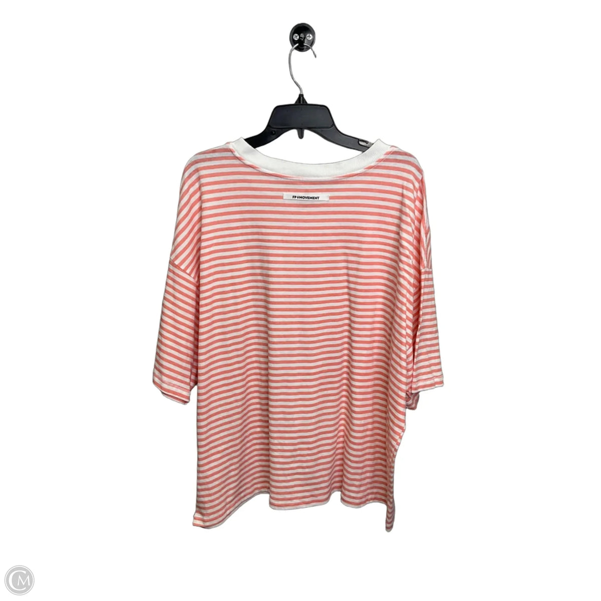 Top Short Sleeve By Free People In Striped Pattern, Size: Xl