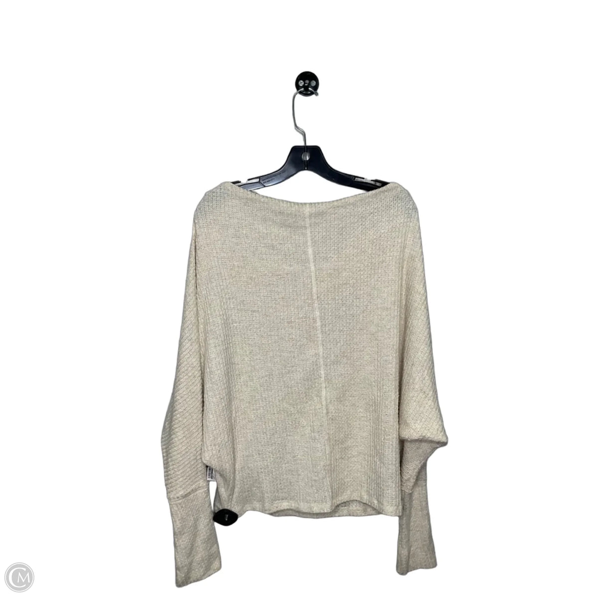 Top Long Sleeve By Elan In Cream, Size: M