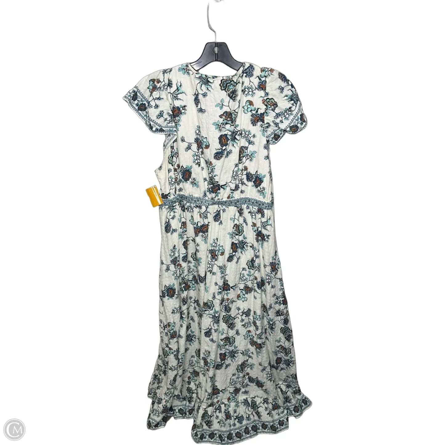 Dress Casual Maxi By Max Studio In Blue & Cream, Size: Xl