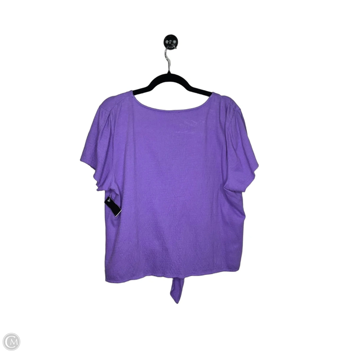 Top Short Sleeve By Talbots In Purple, Size: Mp