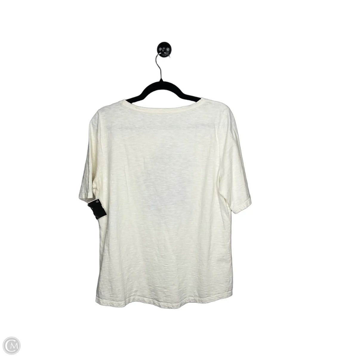 Top Short Sleeve By Talbots In Navy, Size: L