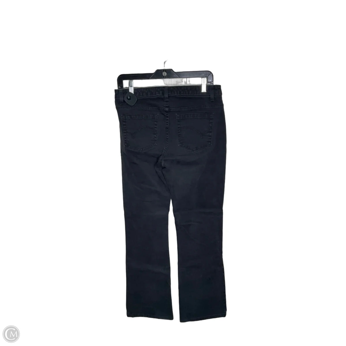 Jeans Straight By Lee In Black Denim, Size: 10
